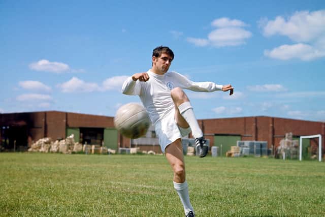 LEGEND: Norman Hunter, the former Leeds United defender pictured at Elland Road in 1969. Picture: PA