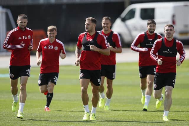 Sheffield United's players were the last in the Premier League to train as a group. Picture: Simon Bellis/Sportimage