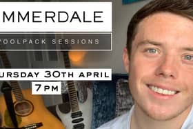 Bradley Johnson, who plays the role of Vinny in Emmerdale, will be the first to perform in the Woolpack Sessions. Picture: ITV.