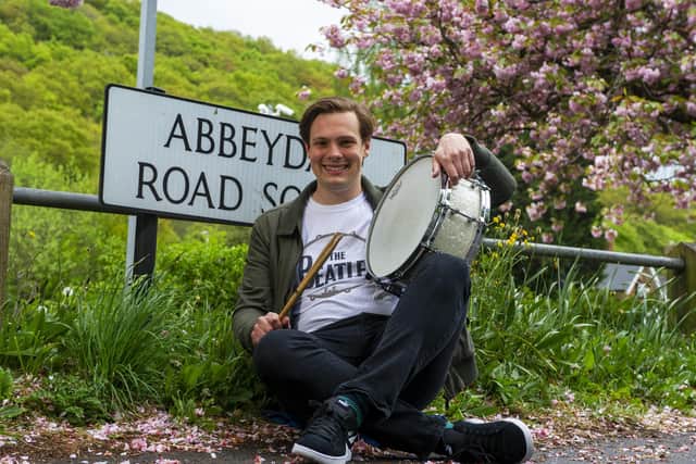 Sheffield drummer Dominic Ridler on Abbeydale Road.  Picture: Tony Johnson