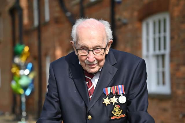 NHS fundraiser Captain Tom Moore, who was born in Keighley, turns 100 today.