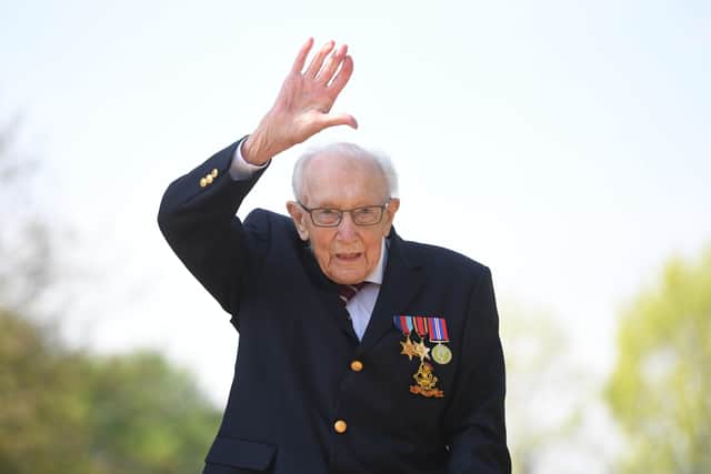 War veteran Captain Tom Moore turns 100 today.