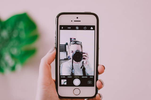 Selfies are often back-to-front by default. Photo by Lisa Fotios from Pexels