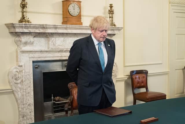 Boris Johnson took part in a minute's silence for key workers on Tuesday less than 24 hours before his partner Carrie Symonds gave birth to a baby boy.