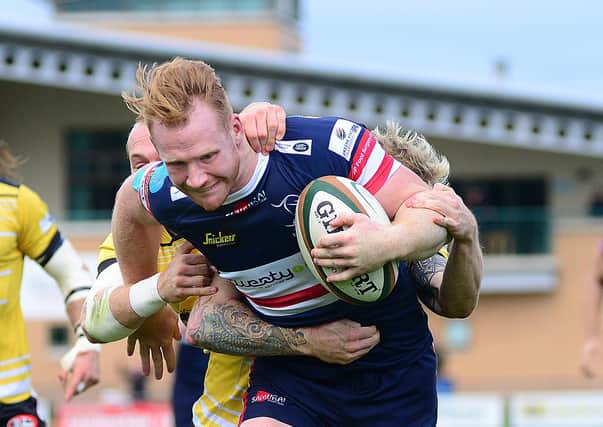 17 Oct 2015..... Doncaster Knights v Cornish Pirates. Will Hurrell. Picture Scott Merrylees SM1009/88i
