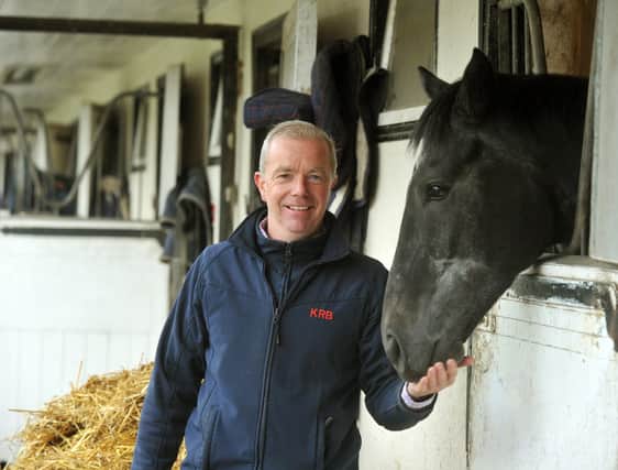 Trainer Karl Burke at his Spot Lodge stables at Leyburn.