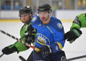Leeds Chiefs'player-coach Sam Zajac battles with Hull Pirates' Sam Towner at elland Road last season. Picture: Dean Woolley.