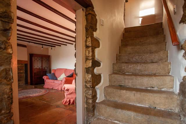 The farm comes with its original stone-flagged floors and stone steps