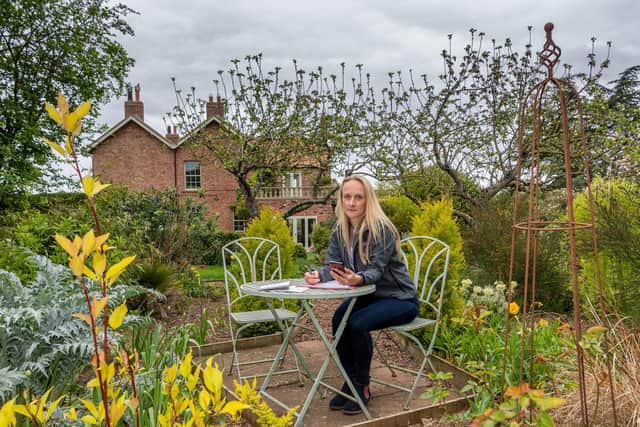 Molly Coombs, 27, who helps to run 'Grand Get-togethers' at her parents Westfield Farm, Sherburn, near Malton, North Yorkshire, has been forced to cancel booked weddings and bookings for their holiday homes due to the coronavirus pandemic and as a thanks to the NHS she has gifted a number of cottages to NHS workers who have to live away from their families. Image: James Hardisty