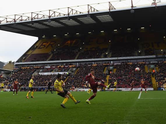 KEEP OUT: It may be some time before supporters are allowed back inside Bradford City's Valley Parade home. Picture: Getty Images