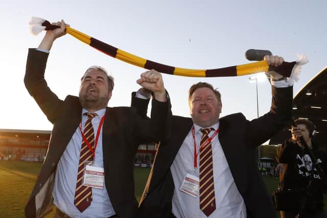 Happier days: Then Bradford co-owners Edin Rahic (left) and Stefan Rupp.