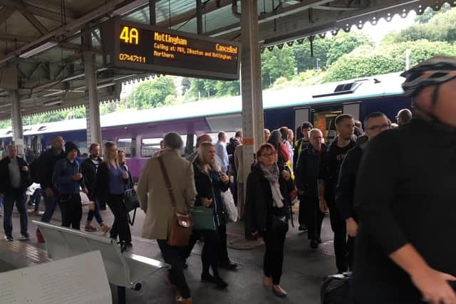 Commuter chaos in Sheffield - before the Covid-19 lockdown.