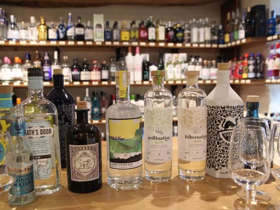SPIRIT OF ENTERPRISE: Add a bottle of gin to your order at the Wright Wine Company.