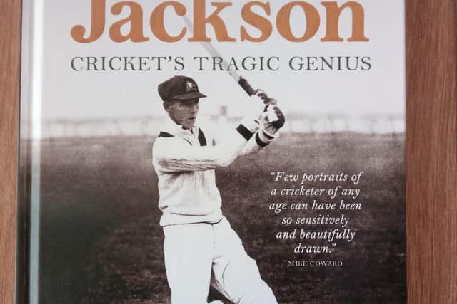 Front cover: Reissued book on Archie Jackson.