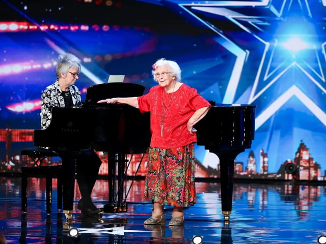 Nora Barton (right), one of the acts auditioning on Saturday's edition of Britain's Got Talent (photo: TOM DYMOND/SYCO/THAMES)