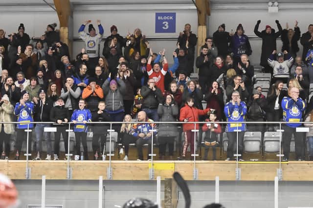 LOUD AND PROUD: Leeds Chiefs' fans will be relied upon to make Elland Road a tough rink to visit for NIHL National teams next season. Picture courtesy of Steve Brodie.