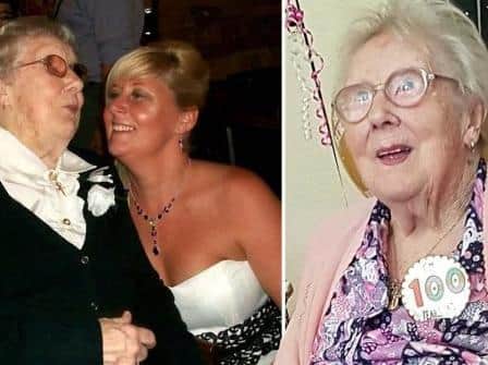 Rose Heeley, from Sheffield, has overcome Scarlett fever, measles, whooping cough, diphtheria, flu, two heart attacks and now Covid-19 in her 100 years of life.Photo credit: SWNS