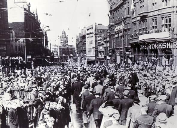 This is how Sheffield marked VE Day in 1945.