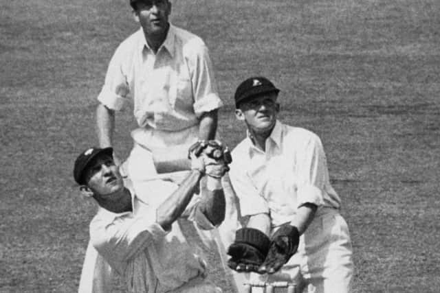 Len Hutton playing for England at the Oval in 1947. Photo by Hulton Archive/Getty Images