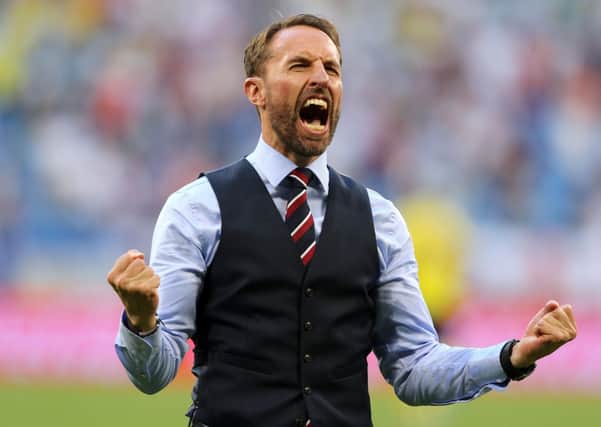 Gareth Southgate: Displaying his passion for the job during the 2018 World Cup. (Picture: PA)