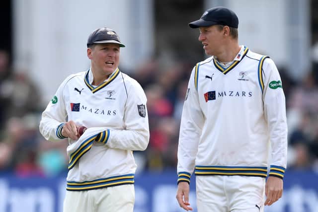 Gary Ballance and Steve Patterson platying for Yorkshire CCC last year (Picture: Getty Images)