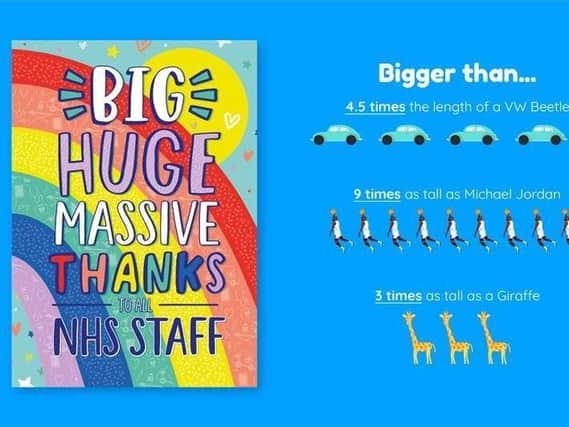 Card Factory is creating the world's biggest thank you card for the NHS