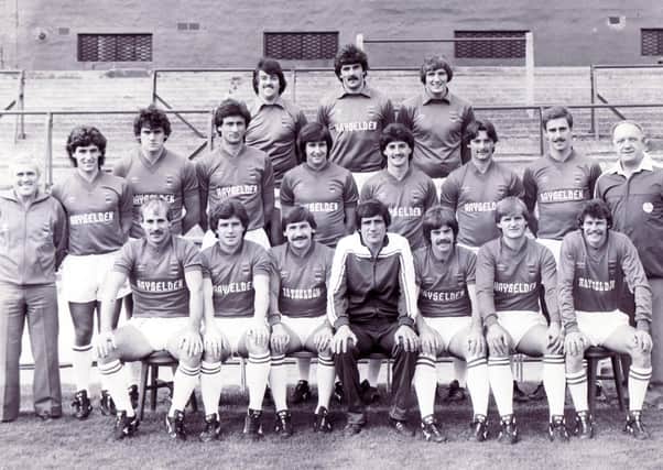 Barnsley class of 81: Mick McCarthy, second right, middle row, and manager Norman Hunter, centre of front row.