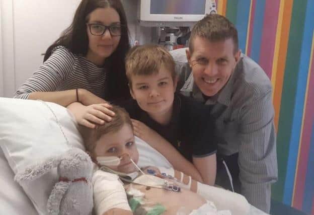 Adam, Christine and Harry supported Luke during his five-month stay in hospital