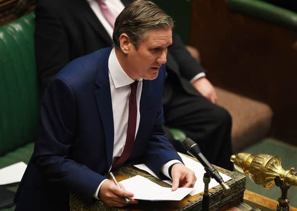 Labour leader Sir Keir Starmer in the House of Commons.