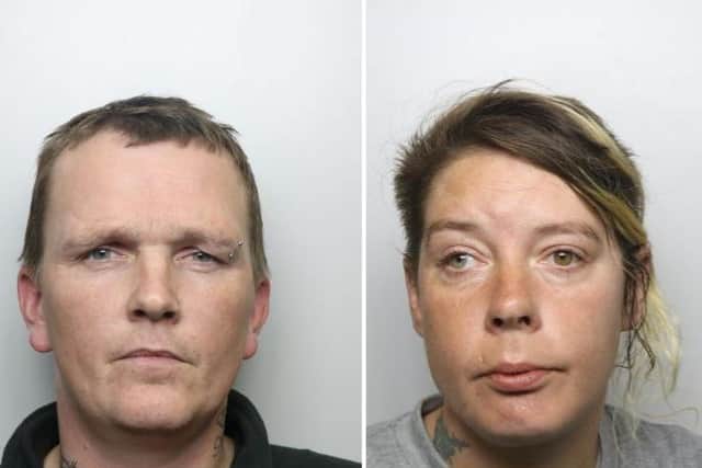 Craig and Estelle Kearney were jailed for a total of 21 years over robberies in which a man suffered a fractured skull in an attack at his home in Huddersfield.