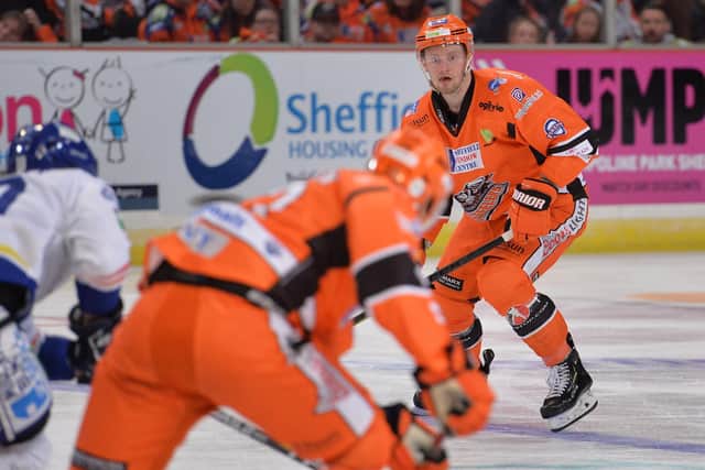 FEELING THE BENEFIT: Sheffield Steelers' defenceman, Davey Phillips. Picture courtesy of Dean Woolley.