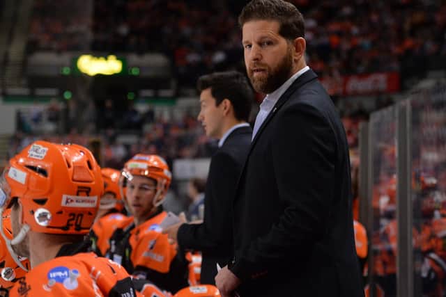 DECISIONS, DECISIONS: Sheffield Steelers' head coach, Aaron Fox. Picture courtesy of Dean Woolley.
