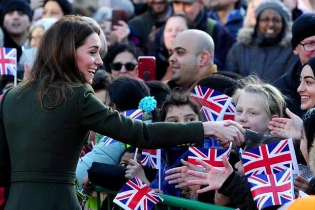 The Duchess of Cambridge in Yorkshire. Picture: Simon Hulme.