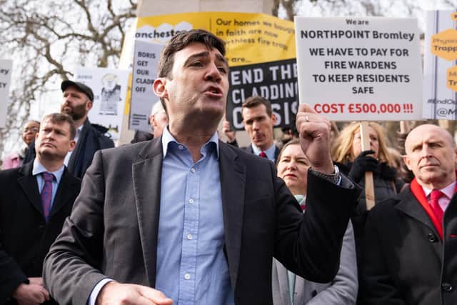 Andy Burnham has campaigned hard to get fair treatment for apartment owners affected by unsafe cladding