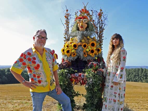 Vic Reeves and Natasia Demetriou are presenting new show The Big Flower Fight. Picture: NETFLIX/PA