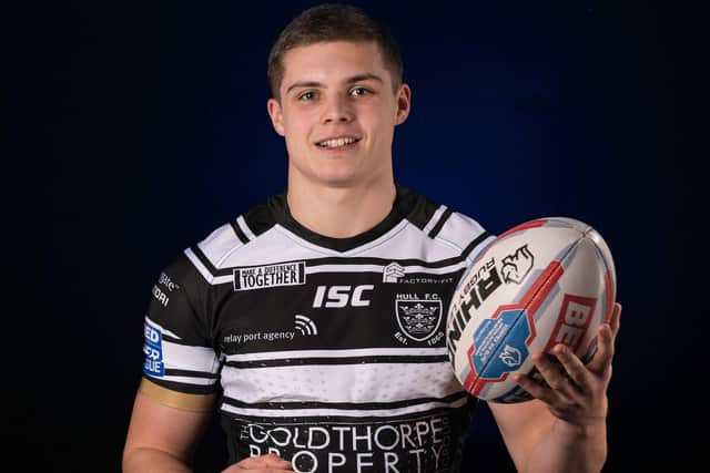 Picture by Allan McKenzie/SWpix.com - 08/01/18 - Rugby League - Super League - Hull FC Media Day 2018 - County Road Training Ground, Hull, England - Cameron Scott.