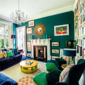 The house is full of colour and books