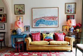 The telly room in Cath Kidston's Cotswolds manor house