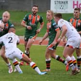 Hunslet's Matty Chrimes in possession during a pre-season win over Bradford Bulls. Picture by Paul Johnson.
