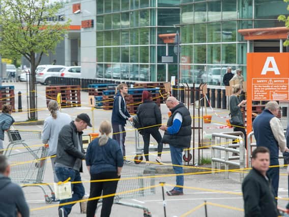 B&Q owner Kingfisher has reported a 21.8% plunge in UK and Ireland sales at the DIY chain over its first quarter