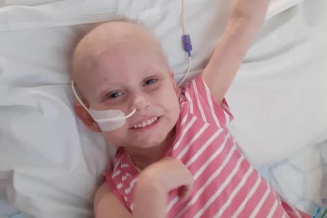 Hannah's leukaemia returned just before Christmas after she got chicken pox