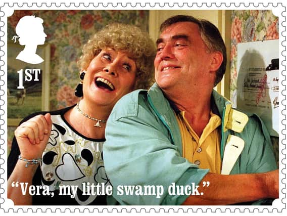 The stamp showing Vera and Jack Duckworth. Photo: PA/Royal Mail