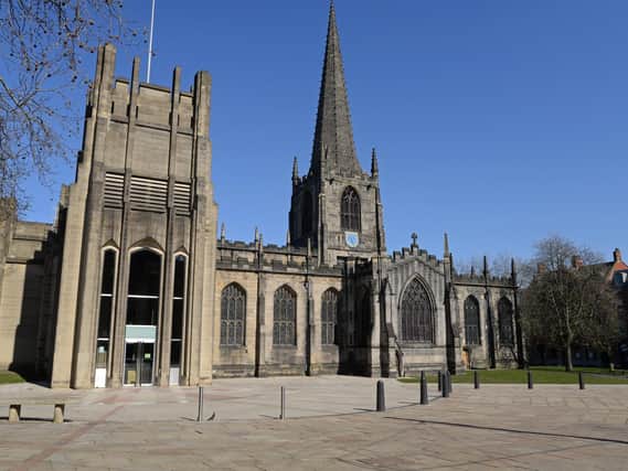 Sheffield Cathedral has been damaged by a fire, thought to be an arson attack.