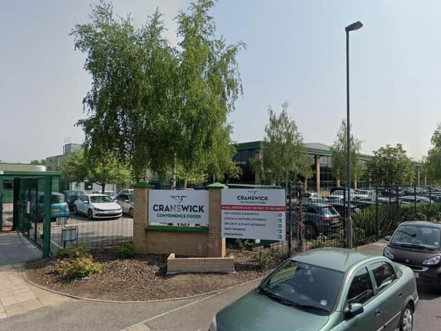 Cranswick Convenience Foods at Barnsley Picture: Google