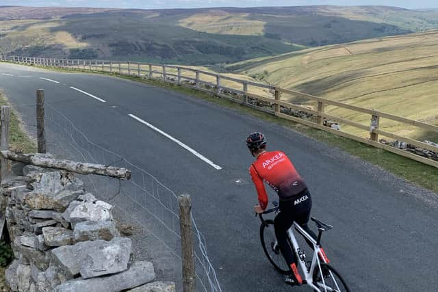Connor Swift on Buttertubs Pass (Picture: Simon Wilkinson)