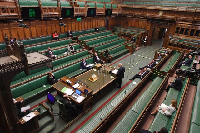 The scene in Parliament at Prime Minister's Questions.
