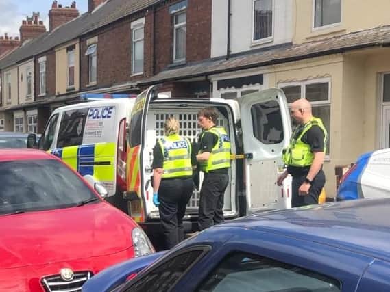 Police searches were carried out at three houses in Selby, resulting in the arrests of three teenagers. Pictures: North Yorkshire Police