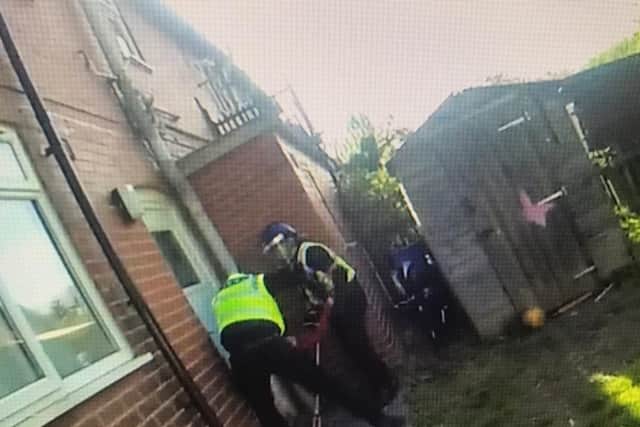Police searches were carried out at three houses in Selby, resulting in the arrests of three teenagers. Pictures: North Yorkshire Police