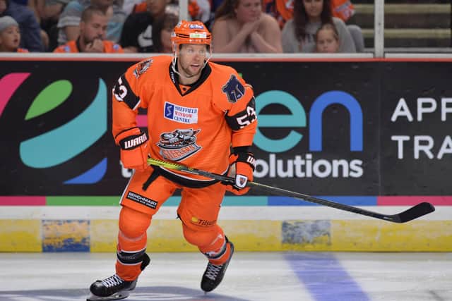 SOLID PRESENCE: Aaron Johnson contributed both on and off the ice last season at Sheffield Steelers. Picture: Dean Woolley.