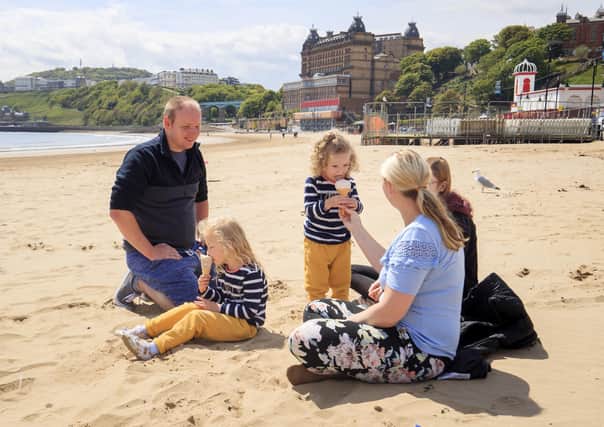When will seaside towns like Scarborough begin to reopen to visitors?